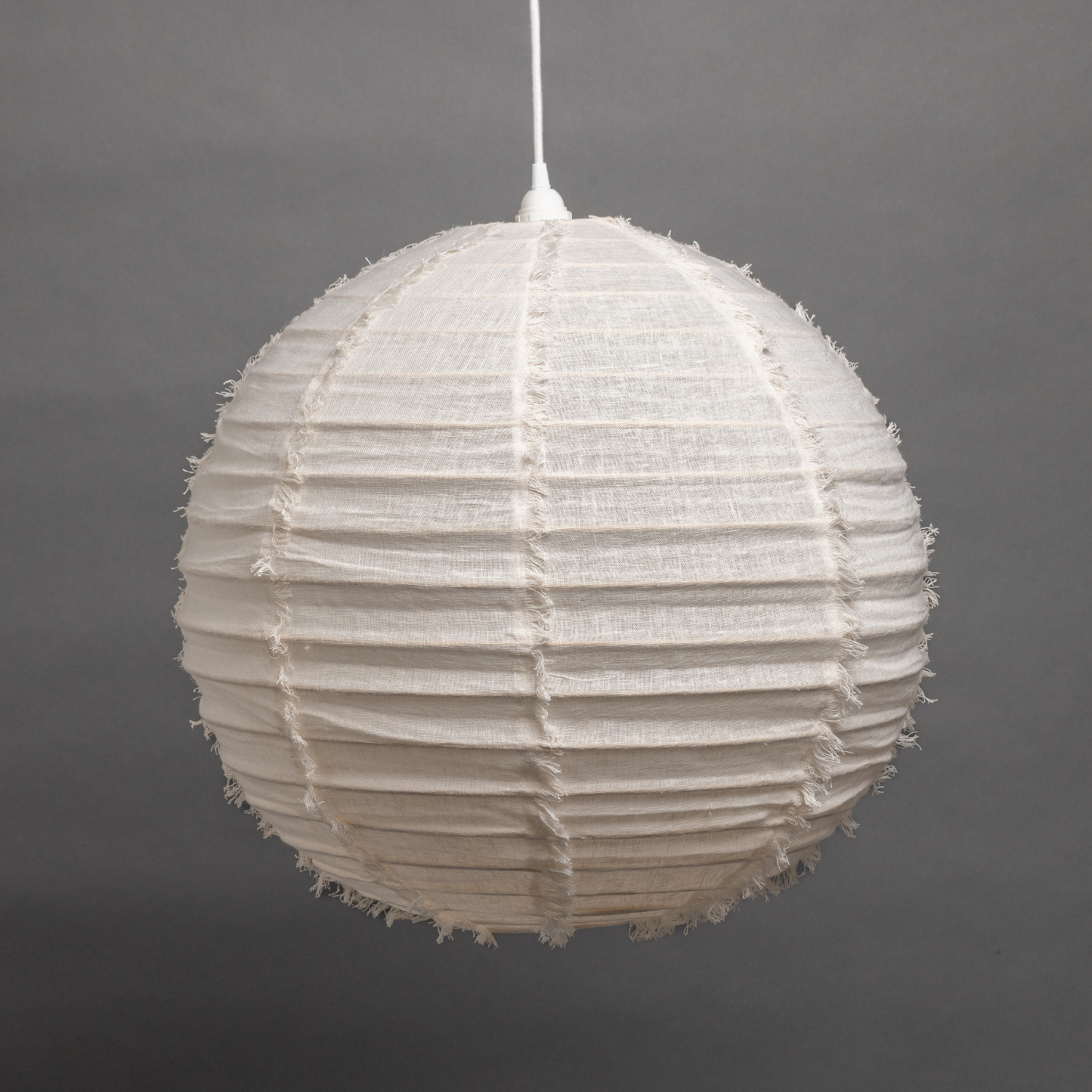 round linen pendant light shade