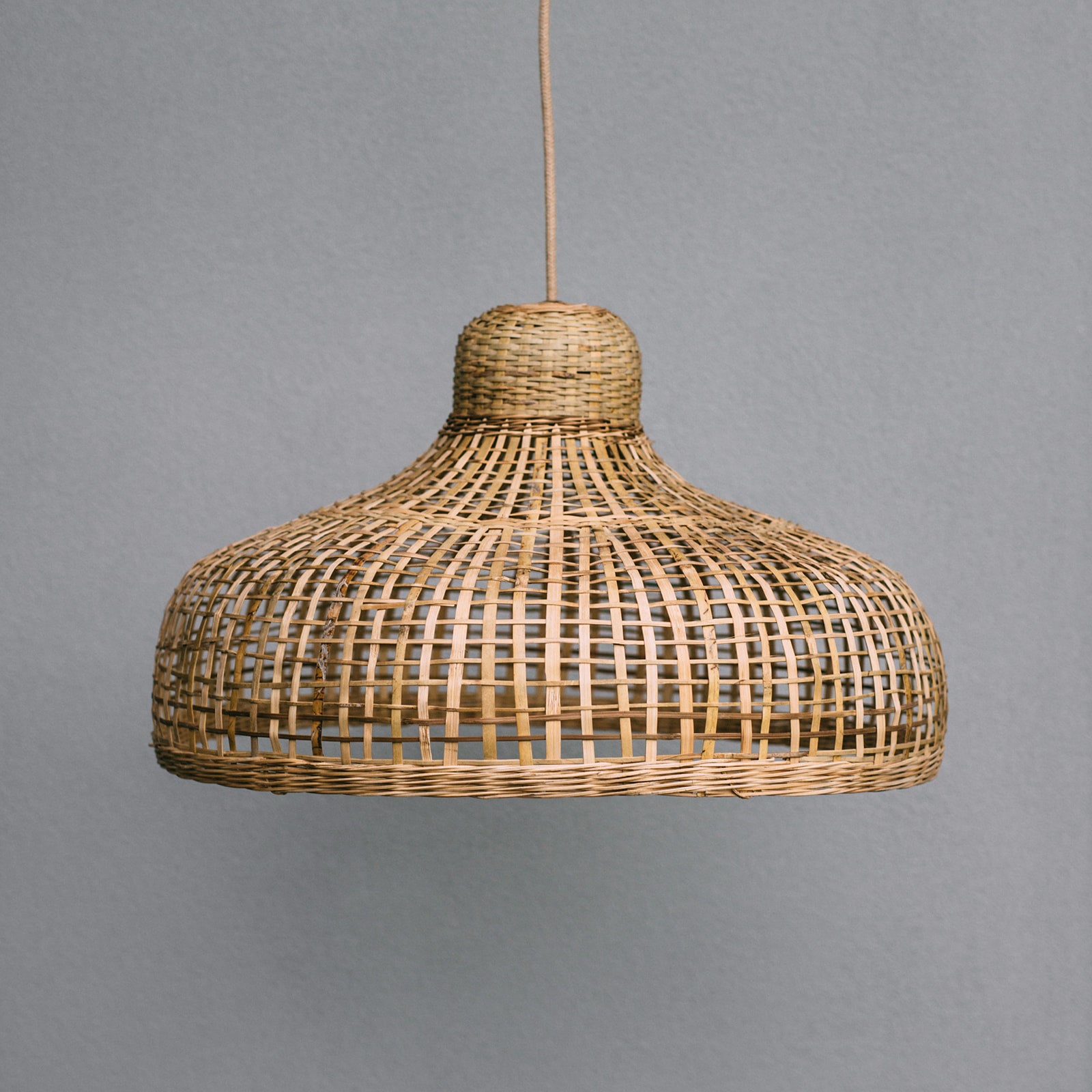 Photo-of-Coastal-Hamptons -lighting-style-Large-natural-bamboo-pendant-light-with-open-weave-large-size