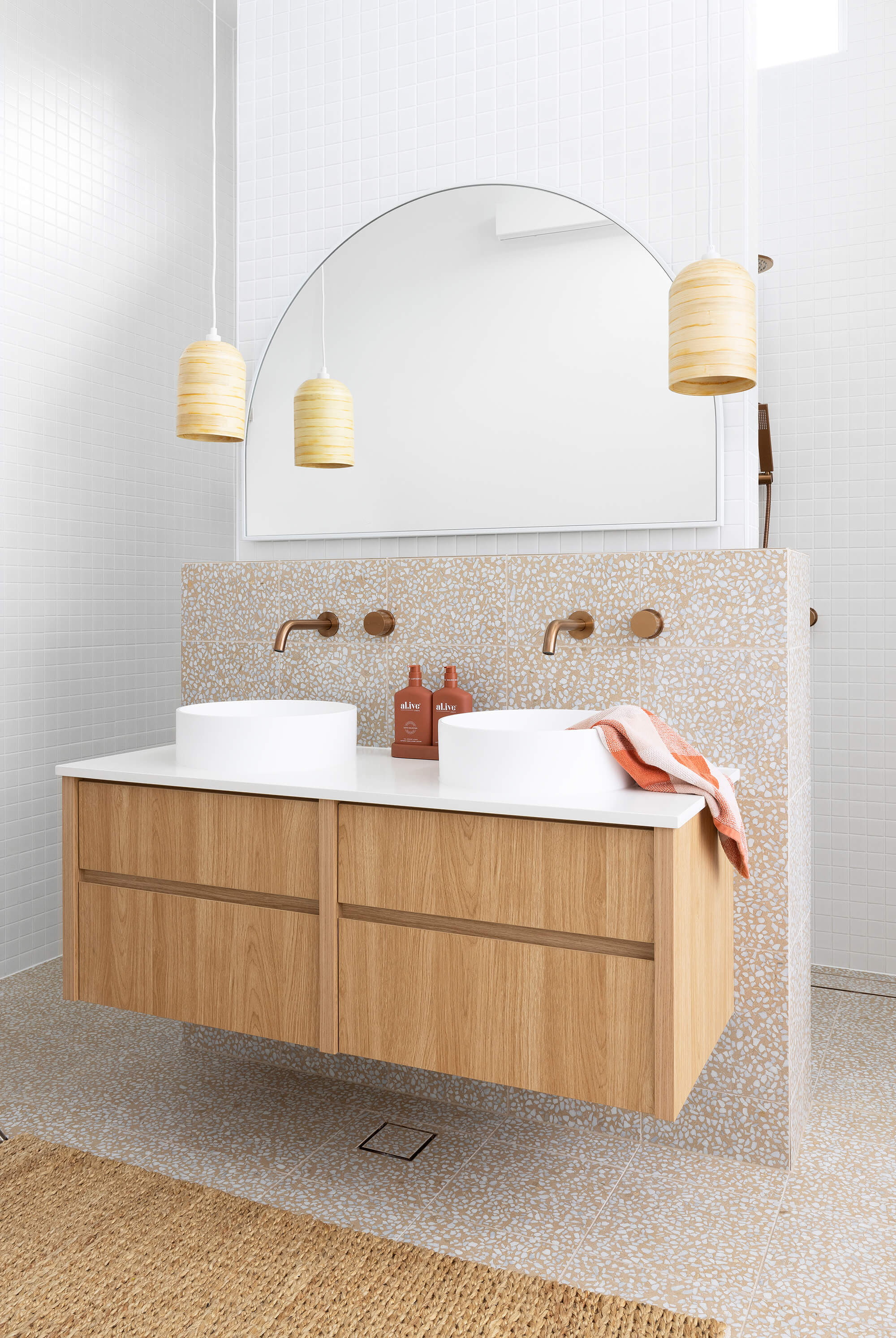 Pendant light deals vanity