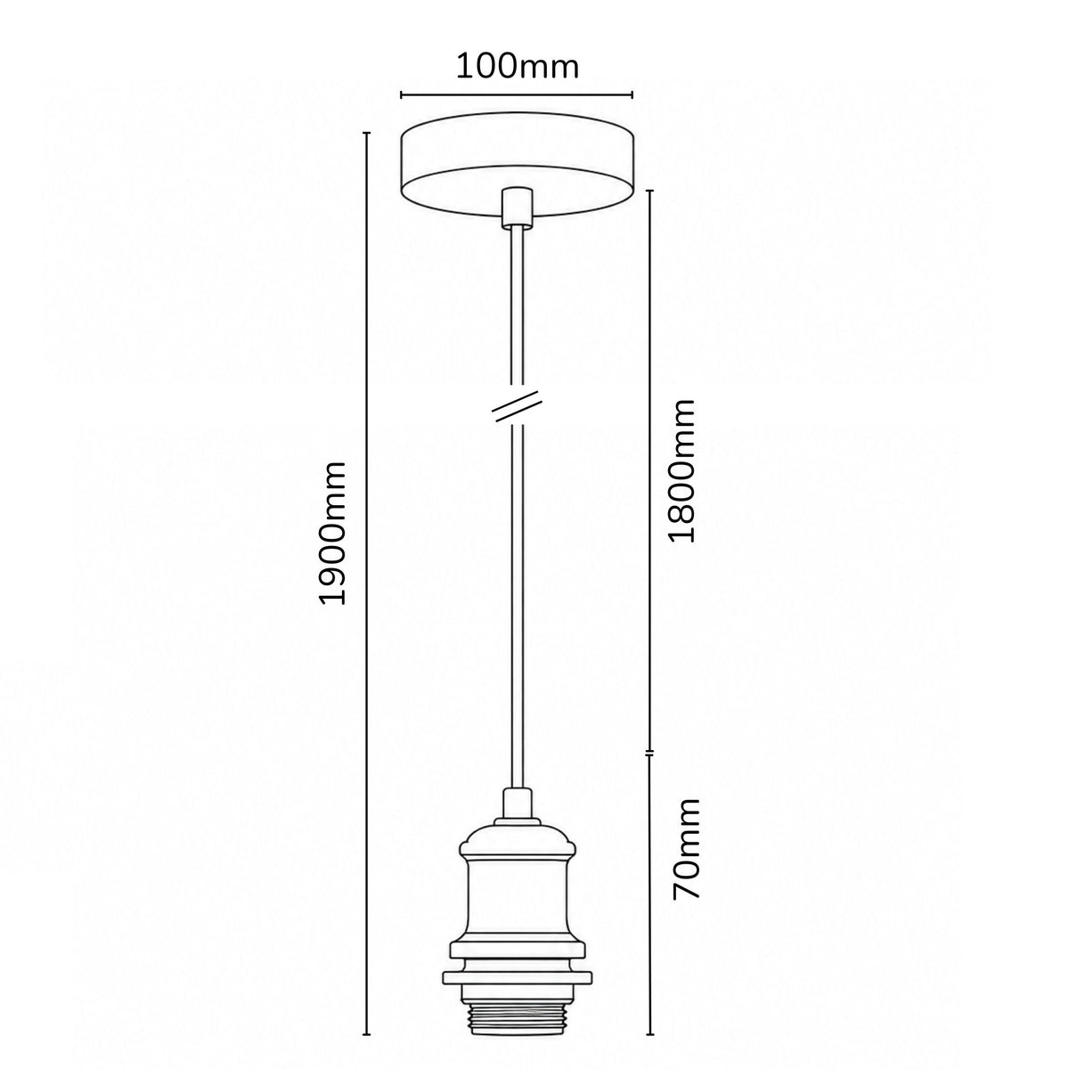 Pendant Light Electrical Kit | Black Lighthouse Lane Australia