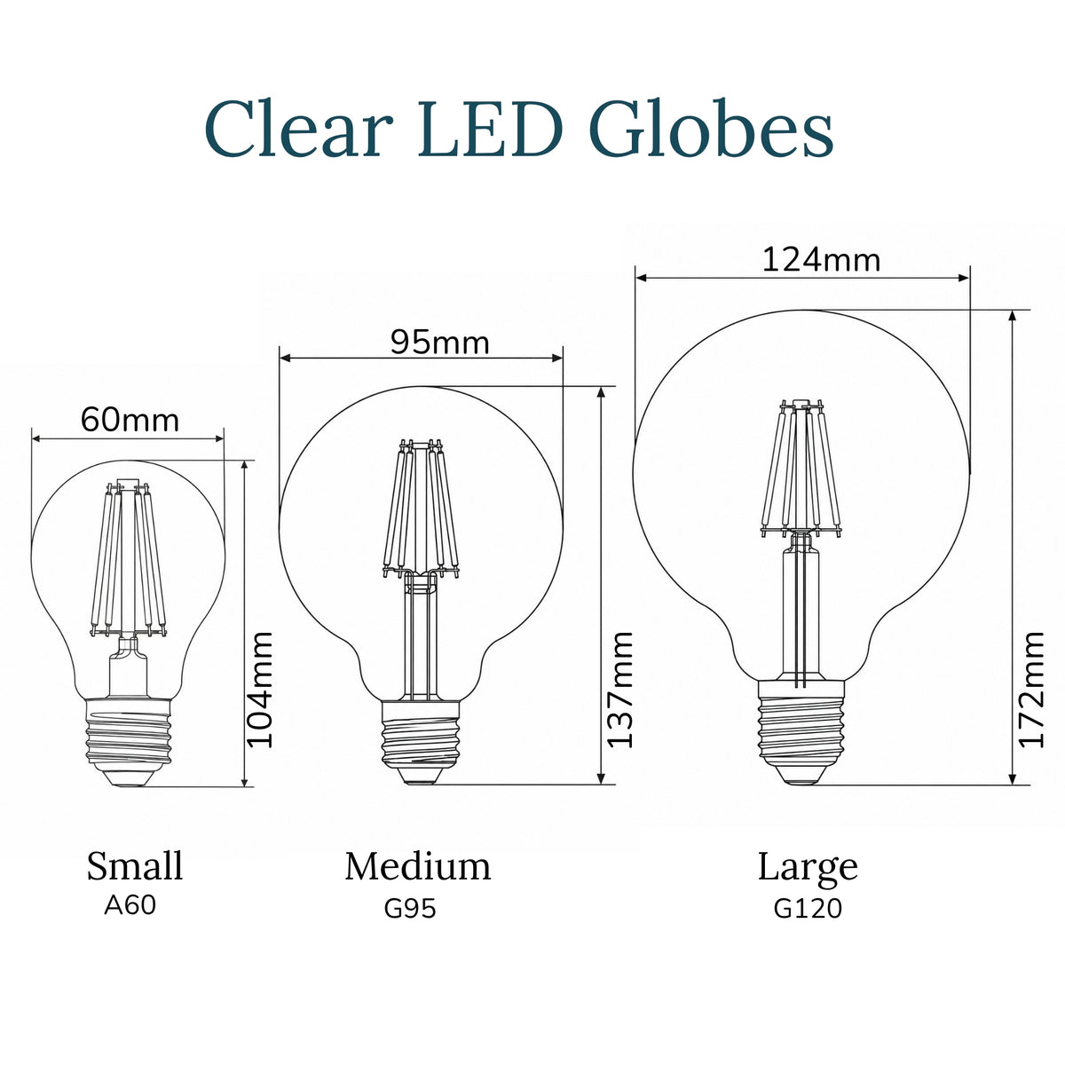Large Clear Globe Lighthouse Lane Australia