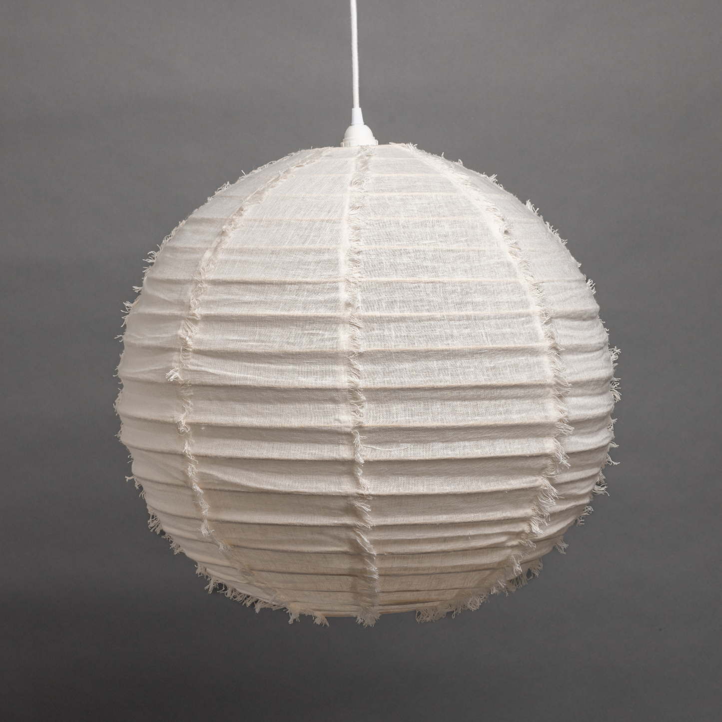 round linen pendant light shade 