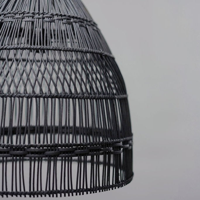 Black woven deals light shade